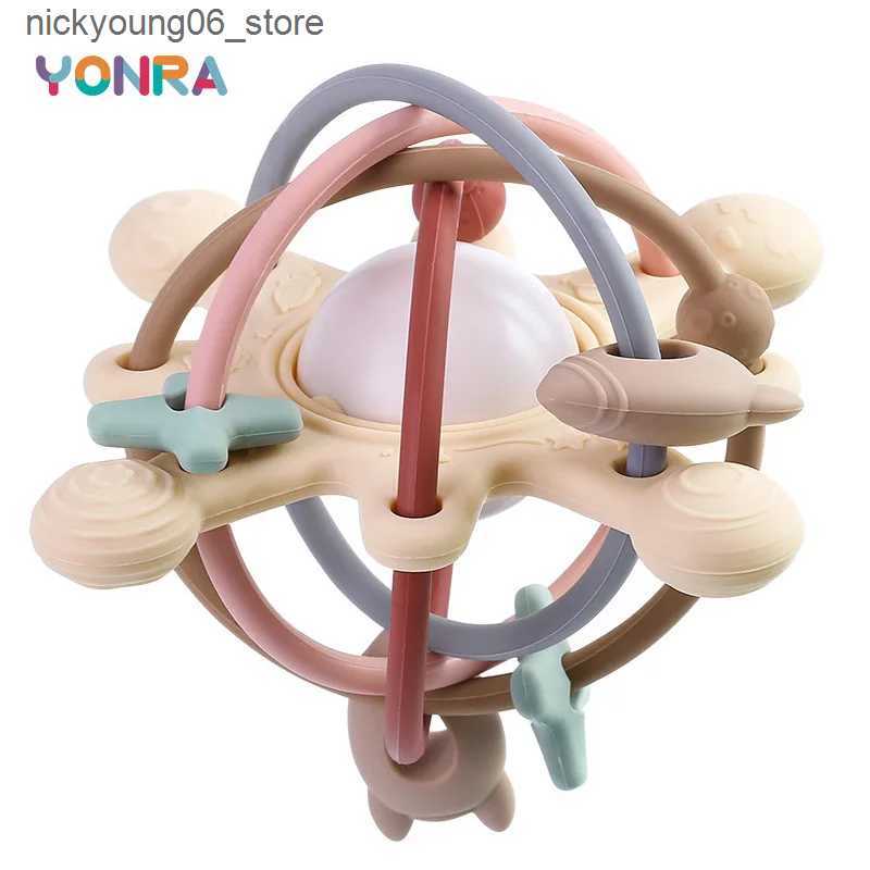 Baby Toy Rattle Sensory Teether Bed Bell Silicone Montessori Ball Newborn Baby Toys Childrens Kids Gift Development Games 0 36 Months L240910
