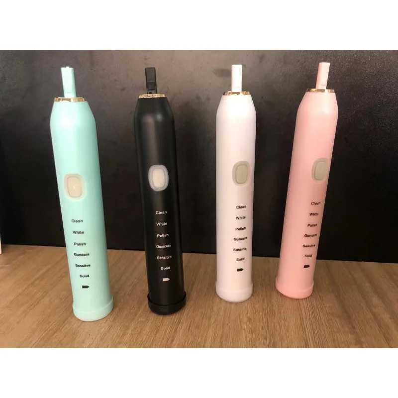New Arrival Home Applications Electric Toothbrush 6-speed Adult Soft Hair Sound Wave Vibration Travel Oral Brush Head Oral cavity Toothbrush Set G2410