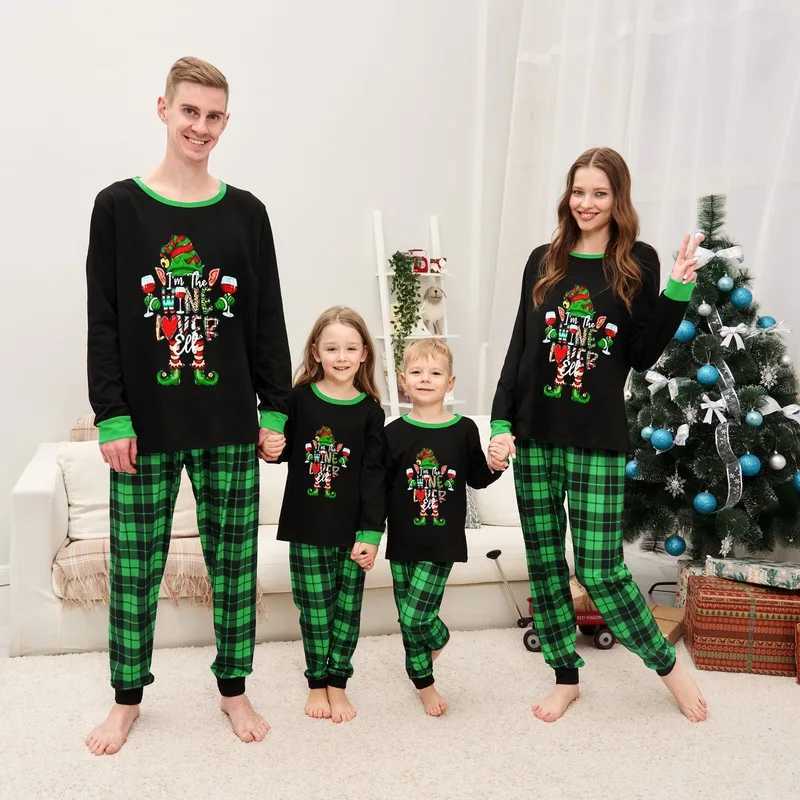 2024 Christmas Pajama Set Christmas Tree Printing Mom Dad Child Matching Set 2-piece Baby Dog jumpsuit Pjs Family Clothing W241015