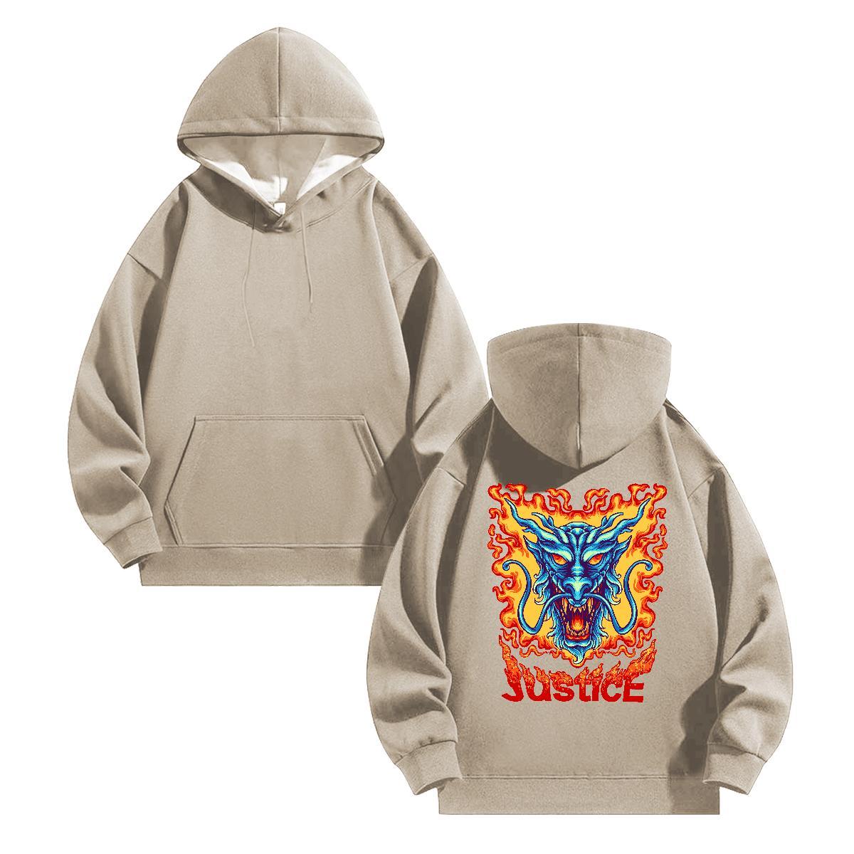 Factory Direct Hoodie Men DIY Anime Loose Mens Hoodie Tops Street Casual Velvet Thick Breathable Soft