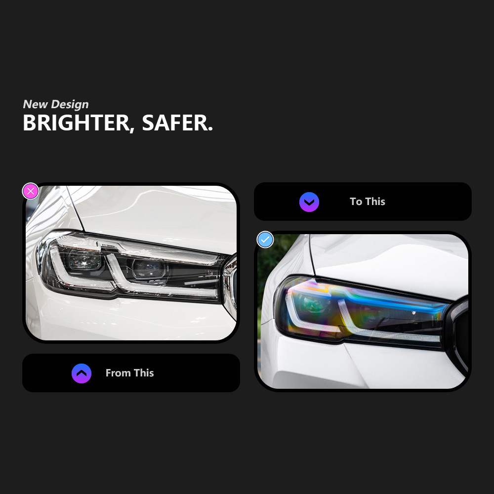 Car Head Lights for BMW G30 LED Headlight Projector Lens 20 21-2023 525i 530i 535i 540i Signal Head Lamp