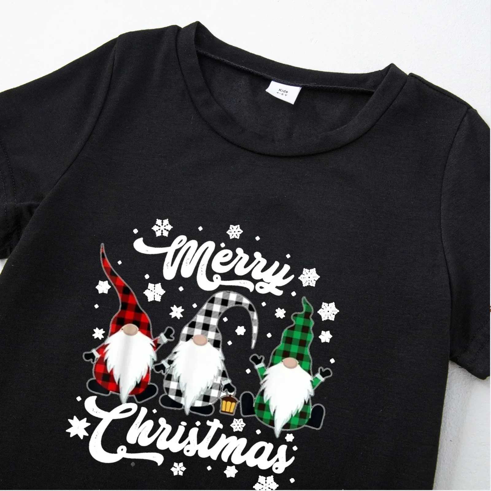 2024 New Family Christmas Pajama Set Short Sleeve Top+Trousers Cute Soft 2-piece Set Pjs Parent Child Matching Set Christmas Appearance W241015
