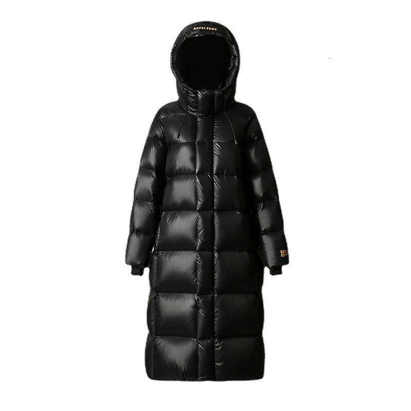 Volcanic Rock Technology, High-End Edition 90% White Women Black Gold Goose Down Jacket Women's Winter
