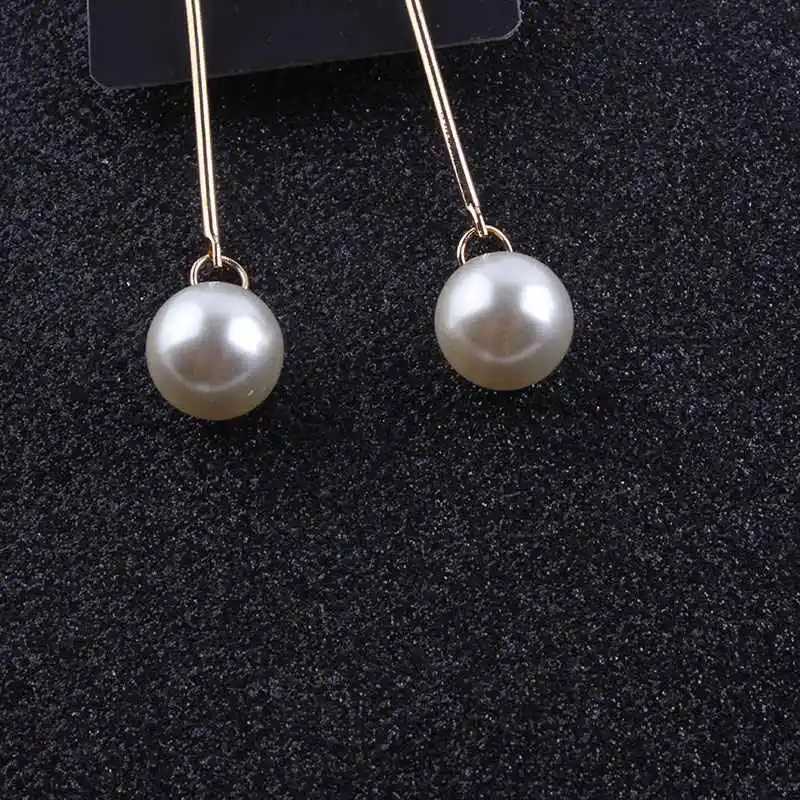 Jiofree Fashion Wedding Party Gift Elegant Imitation of Pearl Clip on Earrings Non Perforated Earrings Clip Jewelry W241017