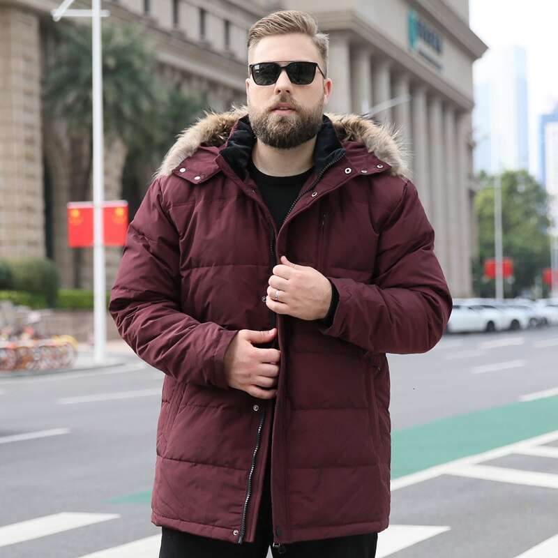 Men Fertilizer XL Down Jacket 8Xl 260 Kg Long Section Oversized 160Kg 10Xl9xl Plus Size Winter Coat