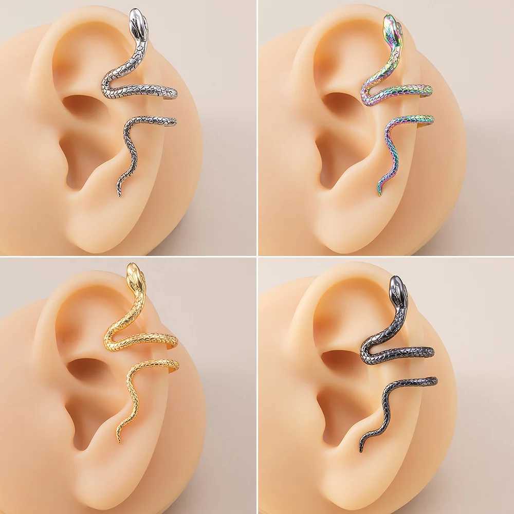 1 punk snake ear cuff packaging clip on cardboard box non perforated copper jewelry W241017