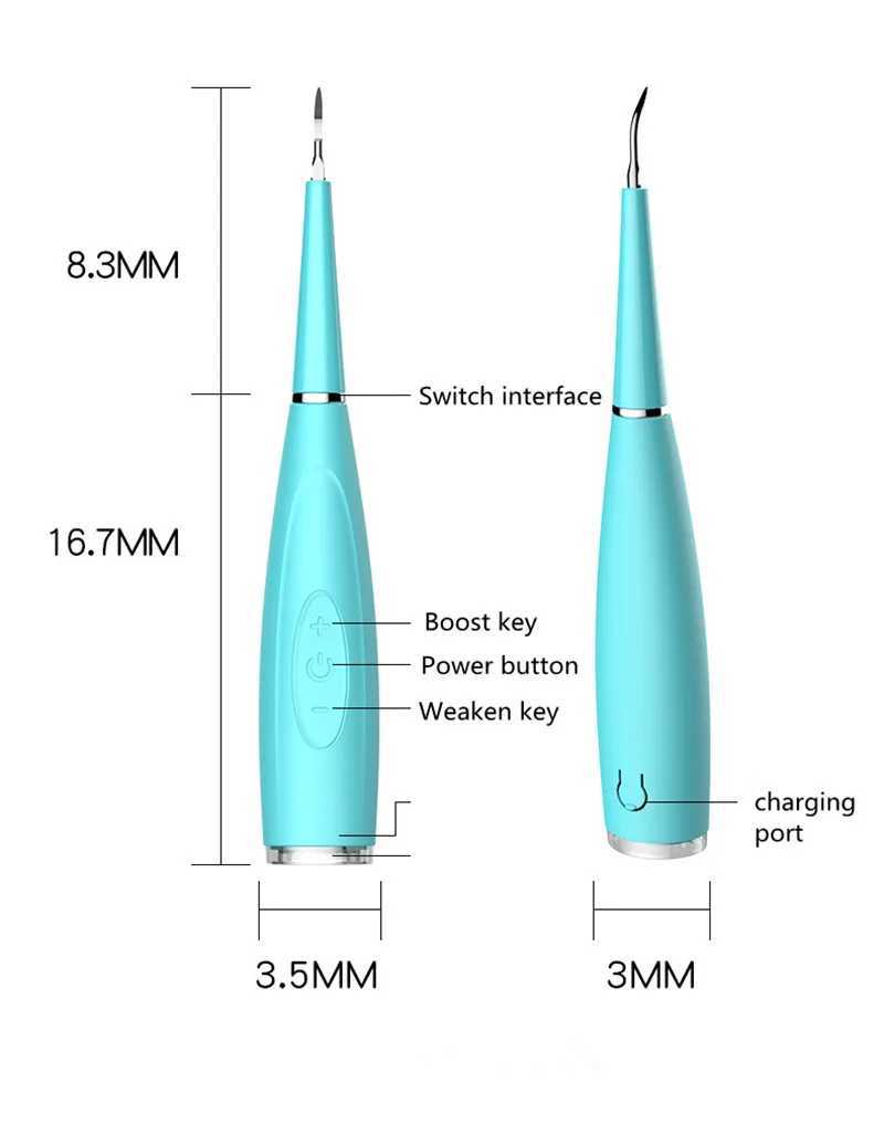 New Arrival Electric ultrasonic dental scale high-frequency vibration tooth calculus removal of cleaning and oral hygiene tools tooth stains G241017