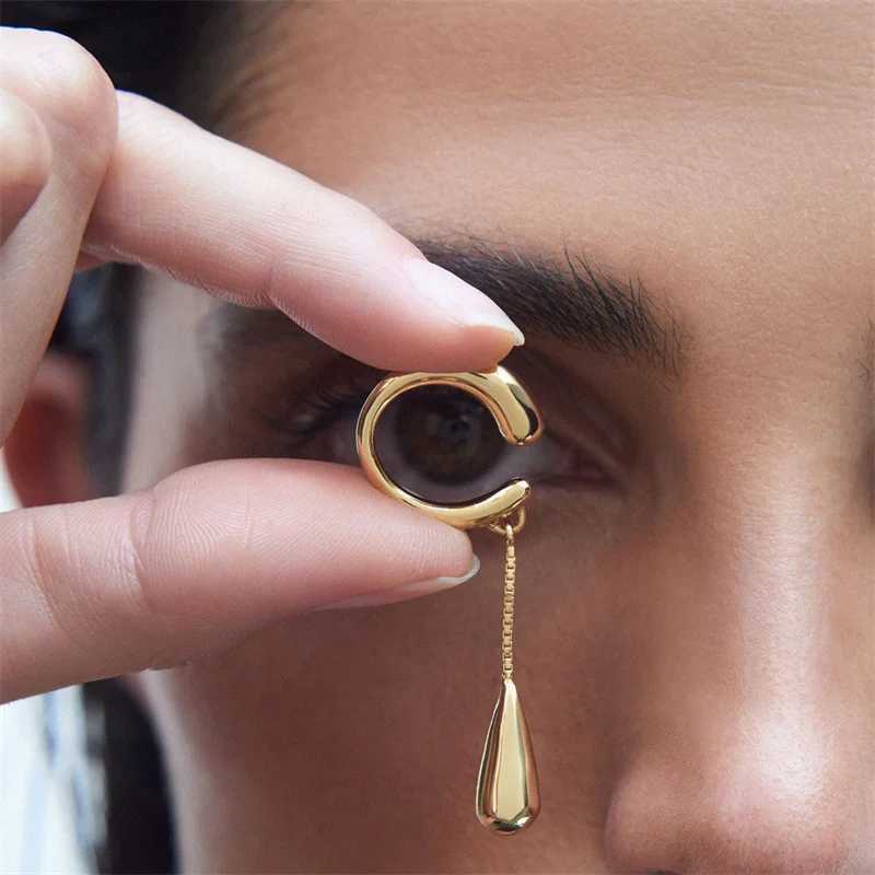 Womens retro style tassel drip earring clip with earring design - autumn and winter earring accessories W241017