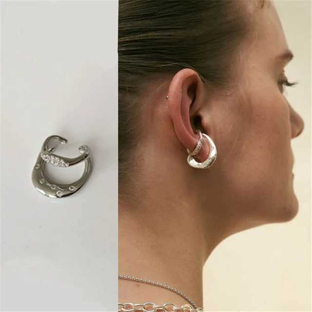 2020 New Female Male Simple Earhole Leafless Couple Ear Bone Clip Female Party Jewelry Gift Dual purpose Earrings W241017
