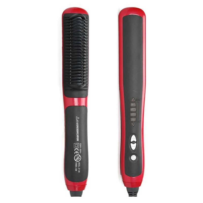 Mini beard straightening comb portable anti-hot electric comb multi-functional ion hair straightener styling toolXJ241016
