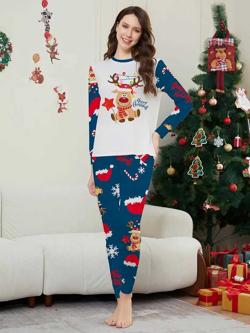 2015 Christmas Family Matching Pajamas Happy Christmas Dear Printed Pjs Adult Childrens Clothing Set Baby Hoodie+Dog Clothing W241015