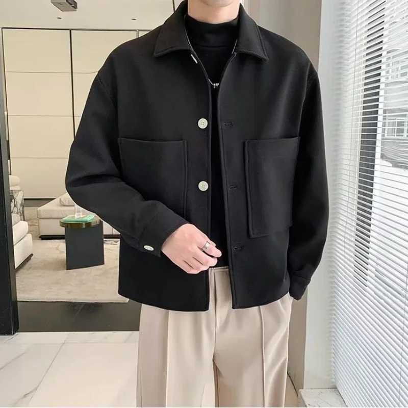 Mens casual outdoor clothing spring new clothing simple and fashionable products with large pockets fully matched fashion street clothing M241017