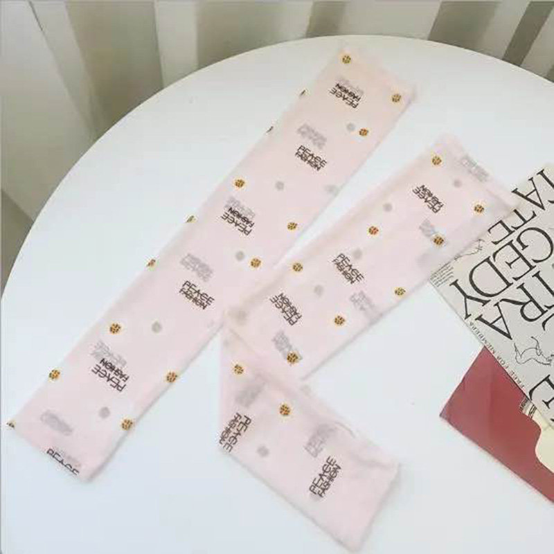 Summer female sunscreen sleeve wind net red arm protection gloves thin section mesh long section driving anti-ultraviolet rays