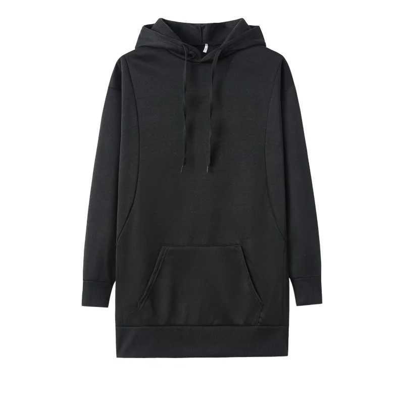 Hot Selling Womens Solid Color Pullover Hooded Loose Long Sleeved Thickened Hoodie for WomenX241016