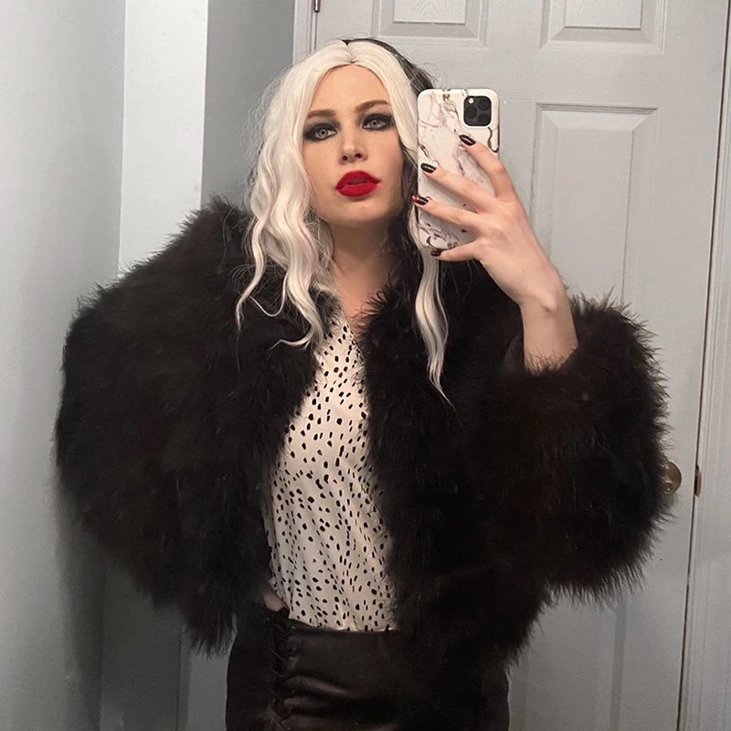 Real Ostrich Fur Feather Coat Short Jacket Furry Fluffy Party Long Sleeve Winter Women Coat Outerwear Plus Size Puffy Turkey Fur 241009