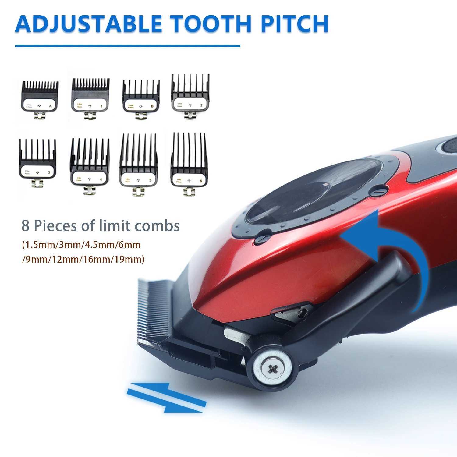 HClippers HC231 Professional Mens Electric Hair Clipper with 8000RPM 4500mAh Large Capacity Battery Hair Clipper W241017