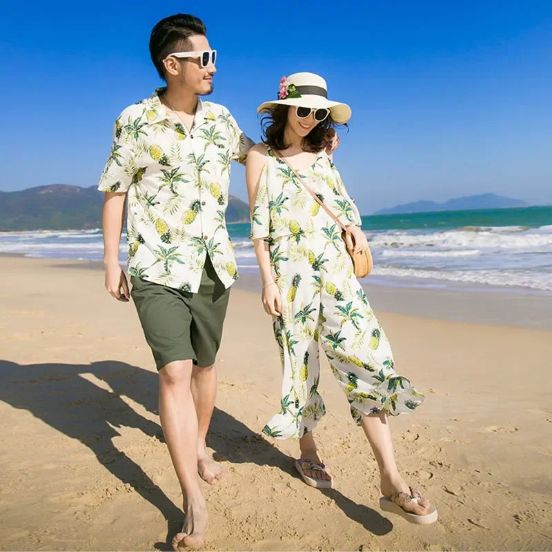 Summer Vacations Family Outfit Woman Jumpsuit Beach Matching Clothing Sets Mom and Daughter Overalls Pants 241017