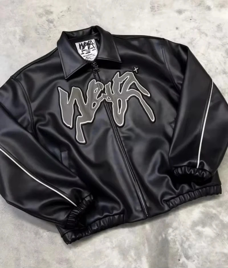 Street Y2k New Fashion Letter Embroidered And Coat Men Haruku Casual Loose Baseball Uniform Couple Joker Punk Jacket