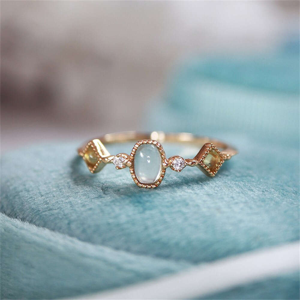 Ring pure silver used for women Stainless steel design niche high-end feeling black gold open mouth ring