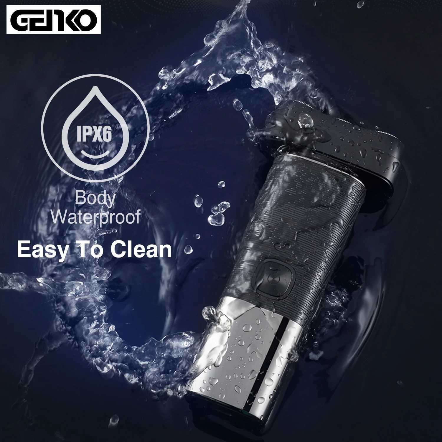 Shaver Smart Charging Electric Shaver Mens Wet or Dry Shaver Mens Design 3-Head Straight Shaver W241017