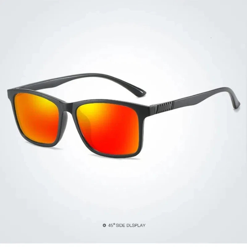 Men Polarized Sunglasses Fashion Vintage Square Light TR90 Driving Fishing Xmas Easter Christmas party Gif UV400 Eyewear 241007