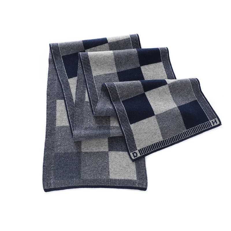 2024 High end Fashion 35% Cashmere Shawl Warm Winter Dual purpose Elegant Outer Knitted Plain Scarf X241017