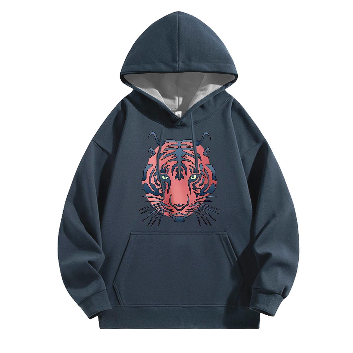 New Unisex Sweatshirts Cool Design Hoodie for Man Woman Anime Print Tops Autumn Winter Casual Hooded Collar Long Sleeves Thick Plush