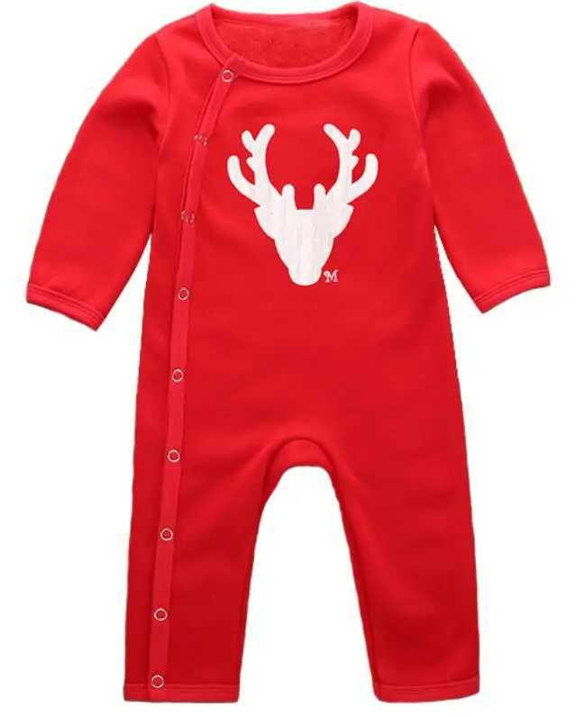 Family Matching Clothing Christmas Deer Mother Daughter Father Baby Clothing Family Clothing Cotton Shirt Matching Family Appearance W241015