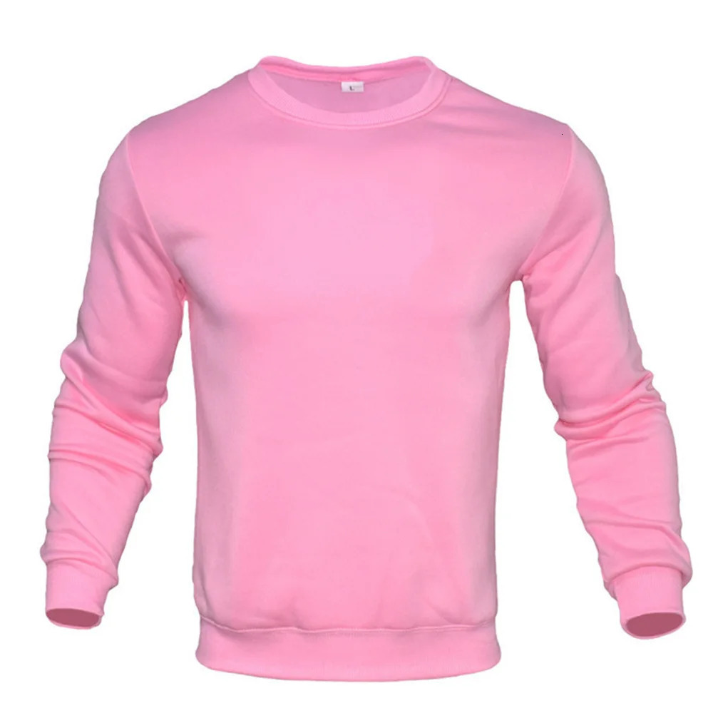 Autumn Mens Sweater Pullover Solid Color Round Neck Cardigan Fashion Long Sweatshirt Tops 241011