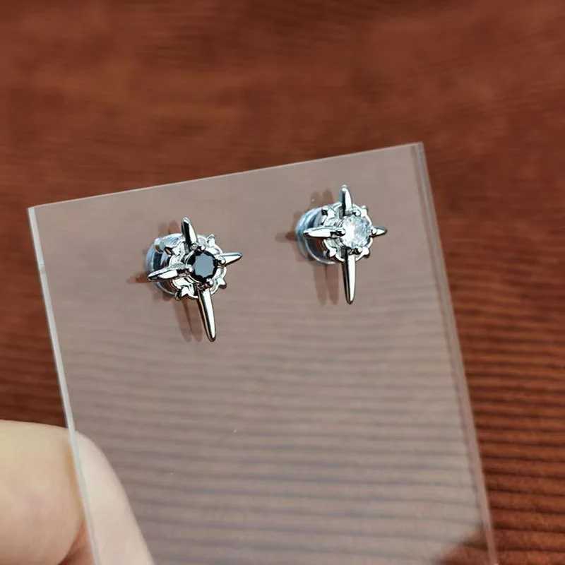 1 pair of North Star magnetic ear clips suitable for mens ear clips without ear holes and womens simple jewelry daily decoration W241017