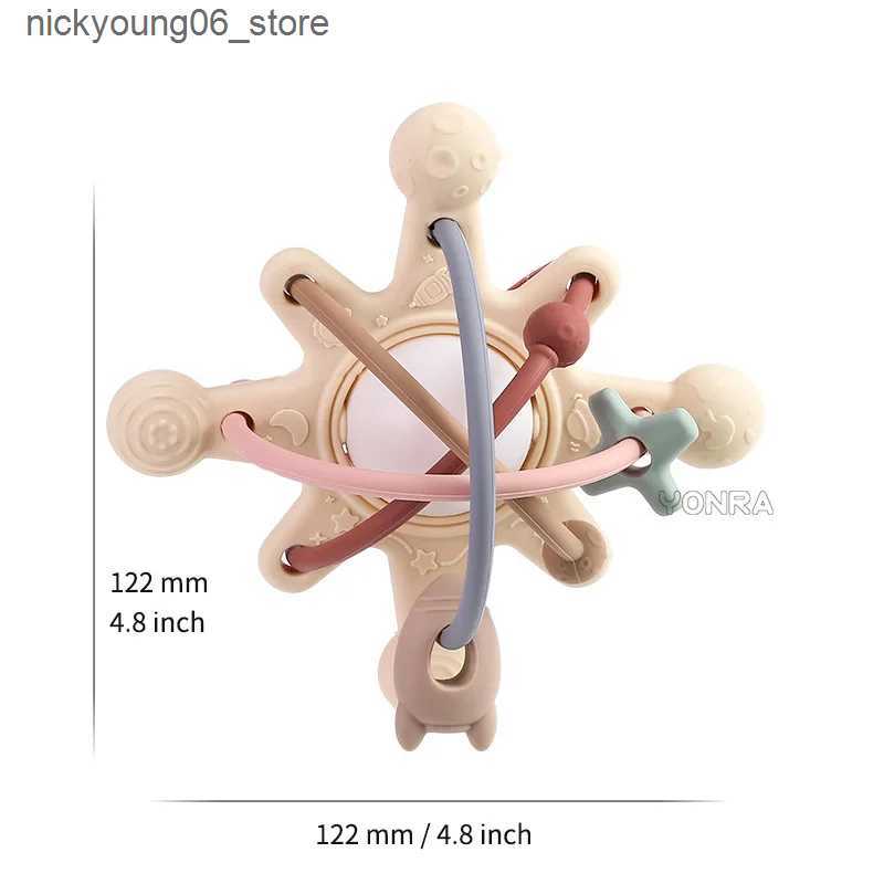 Baby Toy Rattle Sensory Teether Bed Bell Silicone Montessori Ball Newborn Baby Toys Childrens Kids Gift Development Games 0 36 Months L240910