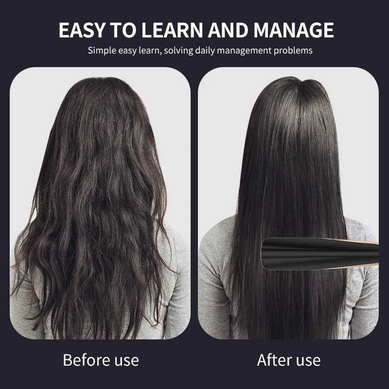 Hair Straightener Comb Quick Heated Electric Comb Hair Straightener Professional Styling Tool Multifunctional Hair Style BrushXJ241016