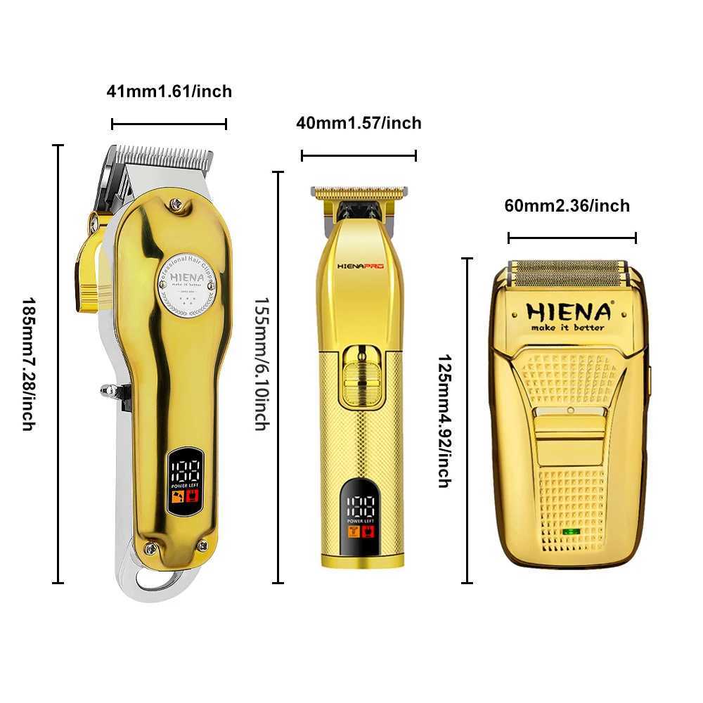 3-Piece Professional Mens Hair Clipper USB Charging Electric Beard Trimmer Hair Clipper Set W241017