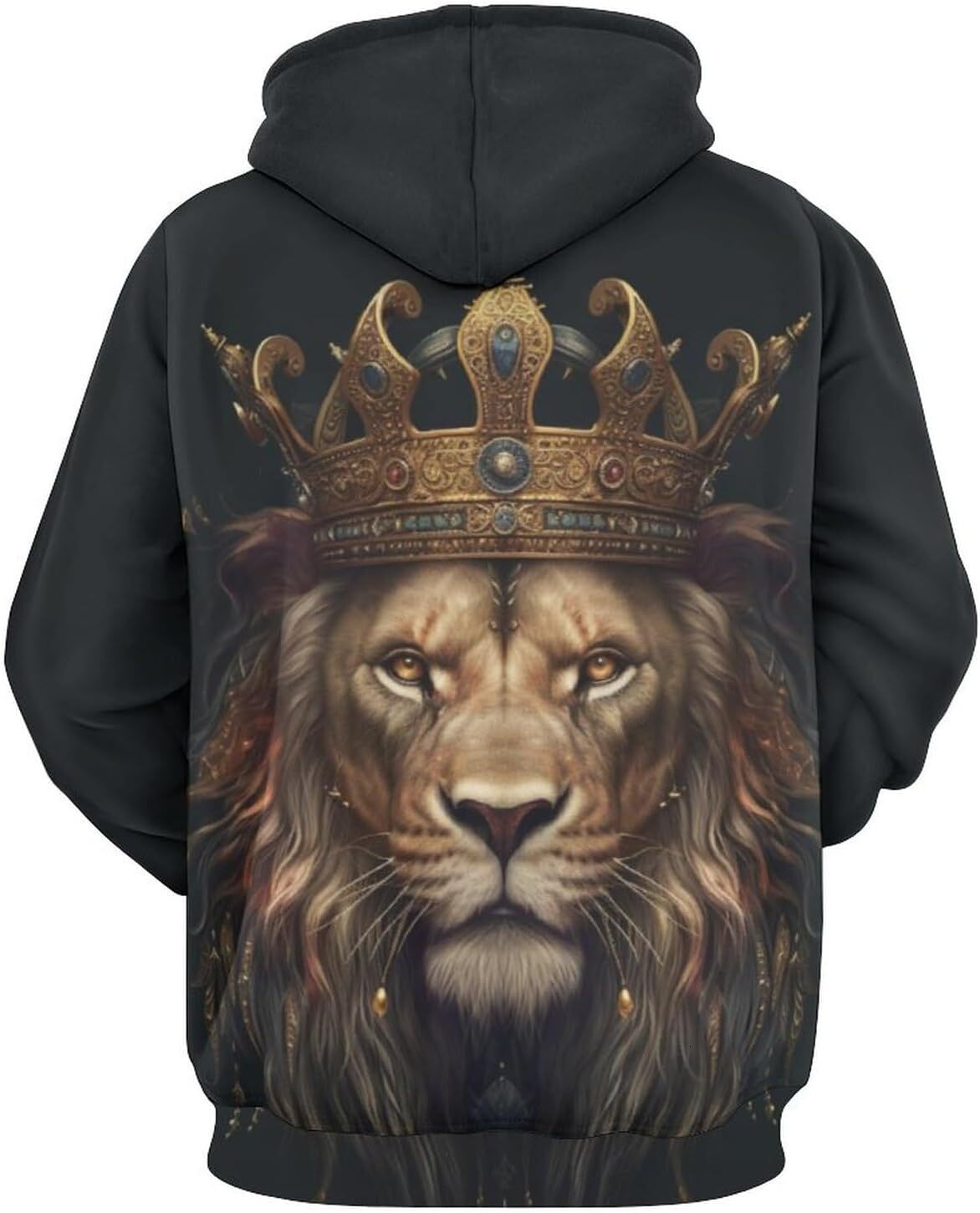 Hoodie for Mens Womens Mens Novelty Lion Hoodies 3D Animal Pattern Print Psychedelic Lion King Sweatshirt Hoodie Graphic Hoodies sweatshirt cool hands