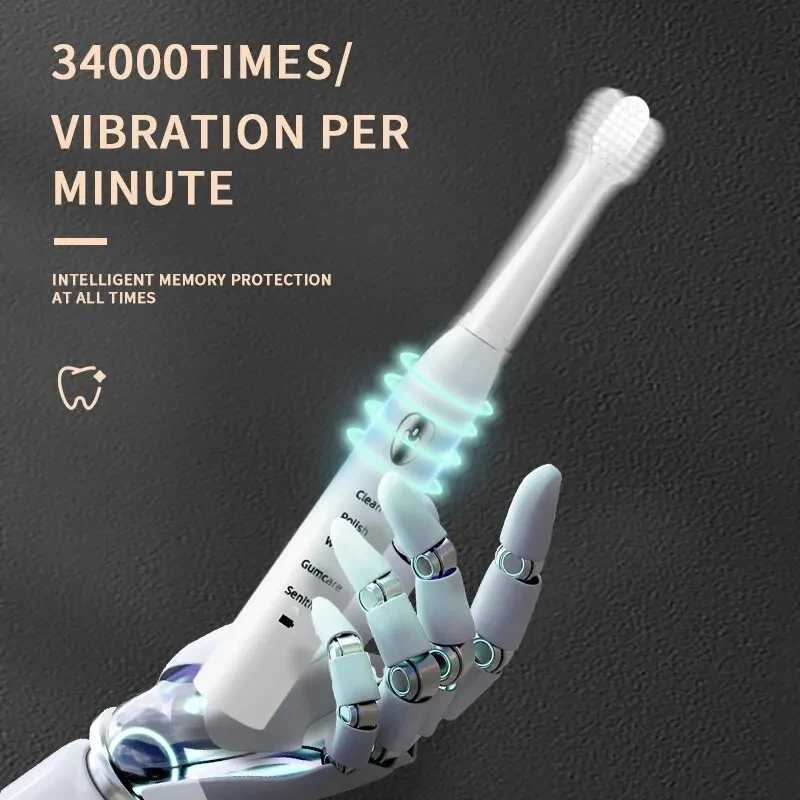 Ultrasonic electric toothbrush for adult rechargeable toothbrush washable electronic whitening toothbrush timer brush M241017