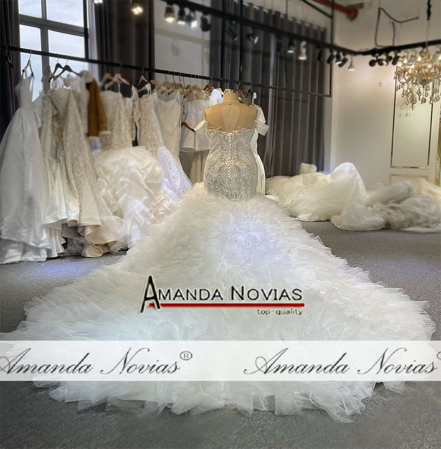 Amanda Novias African Mermaid Handwork Wedding Dress