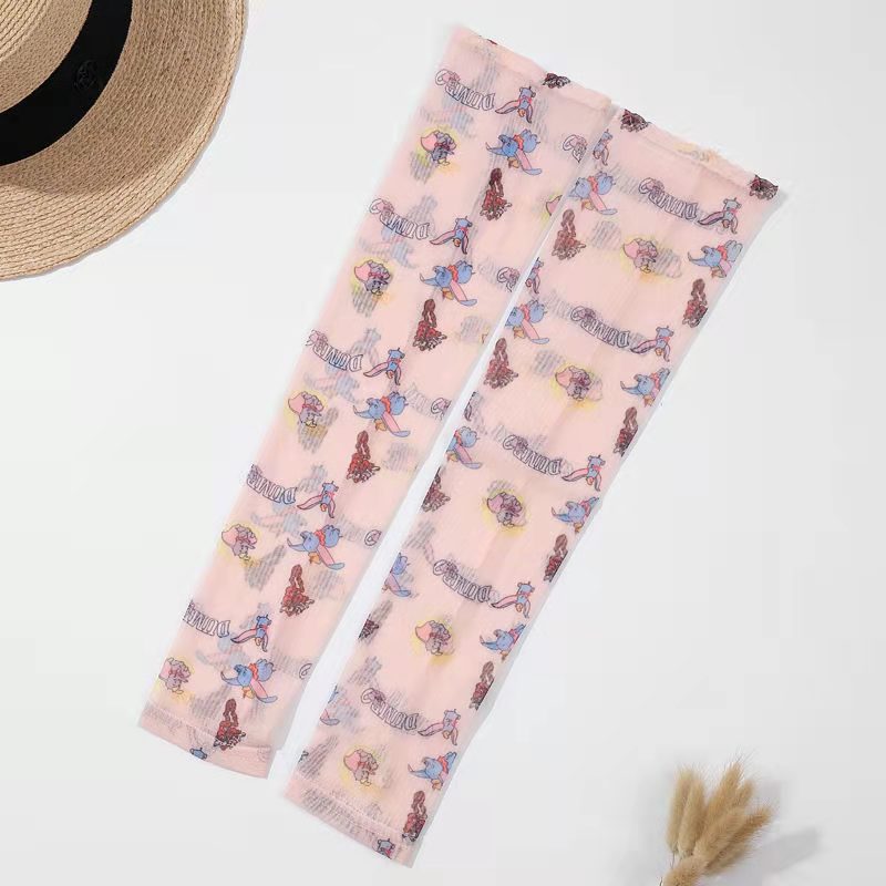 Summer female sunscreen sleeve wind net red arm protection gloves thin section mesh long section driving anti-ultraviolet rays