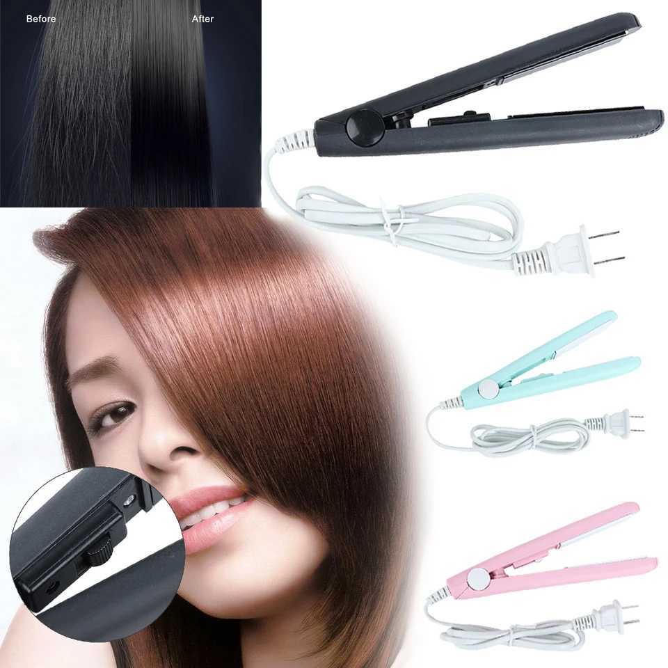 2 in 1 Tourmaline Ceramic Hair Straightening Irons Hair Straightener Curler Ceramic Flat Iron Tourmaline Plate Heating StylingXJ241016