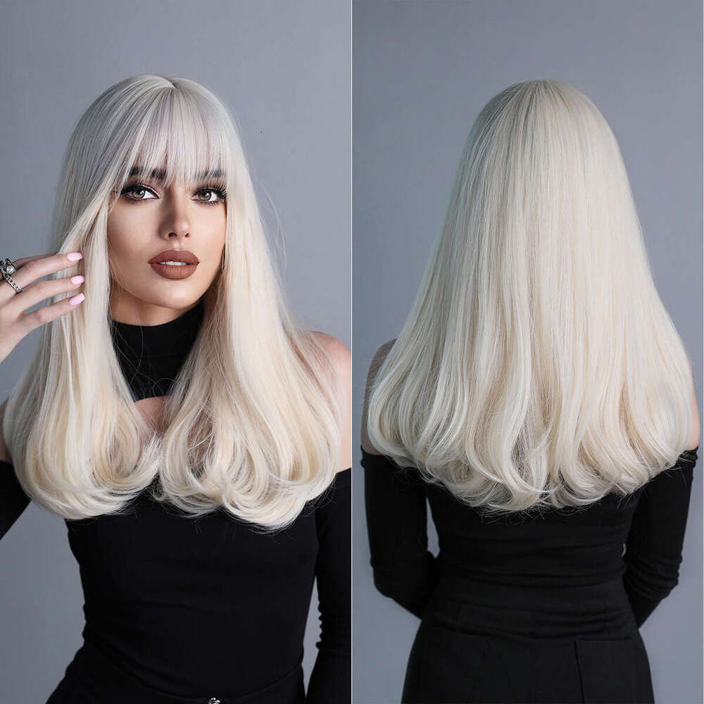 Fashionable Women's Color Long Hair Wool Curly Full Head Set Wig Cover