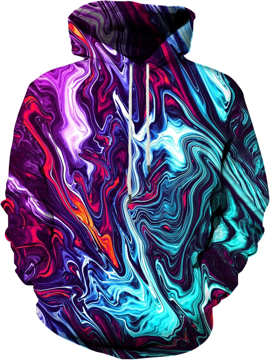 Hoodie for Mens Womens Men Women 3D Hooded Hoodies Fashion Hooded Sweatshirt Top with Pocket Graphic Warm Fashionable