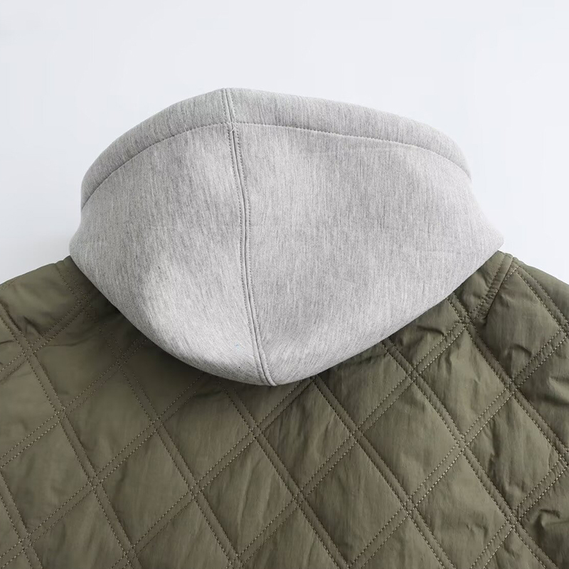Women's Parkas Jackets Hoodies Coat Casual Loose Long Sleeve 2024 Inszart Solid With Button Y2k Outerwear Armygreen Woman Jacket