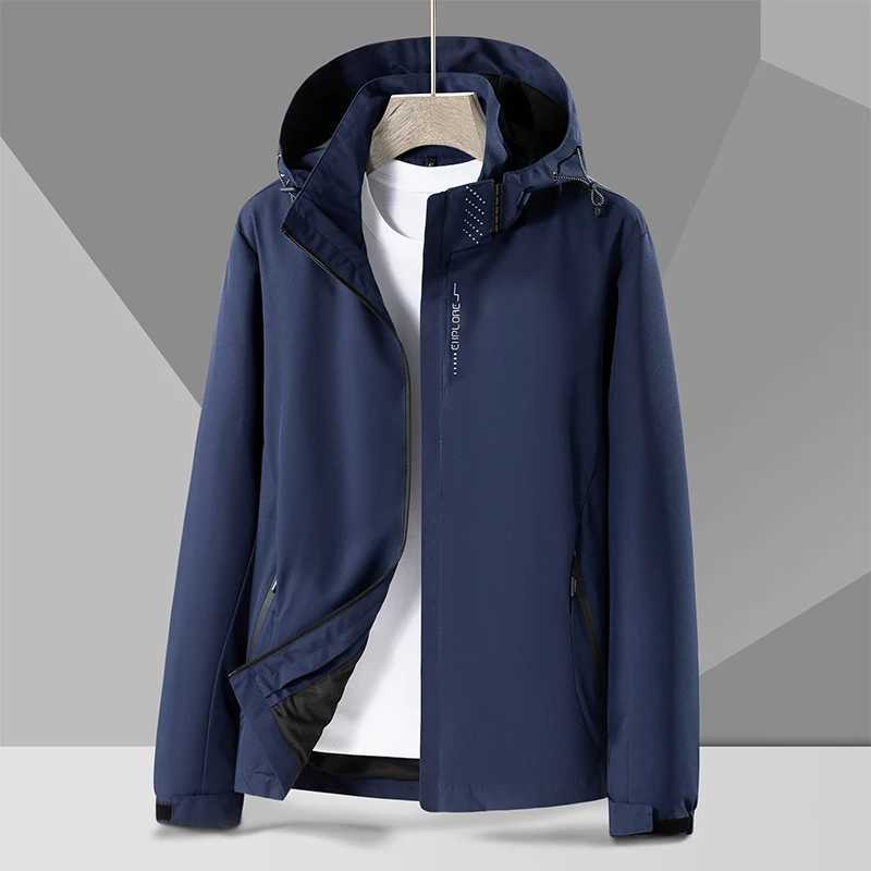 Men Hooded Jacket Autumn Thin Sport Jackets Causal Windbreaker Breathable Outdoor Coats Windproof Mens Clothing Top X241017