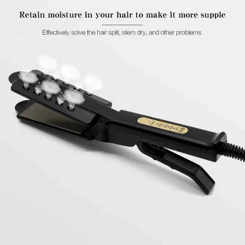 Straight Hair Iron Fast Heat Up Adjustable Temperature Adjustment Ceramic Tourmaline Flat Iron Wide Panel Hair StraightenerXJ241016