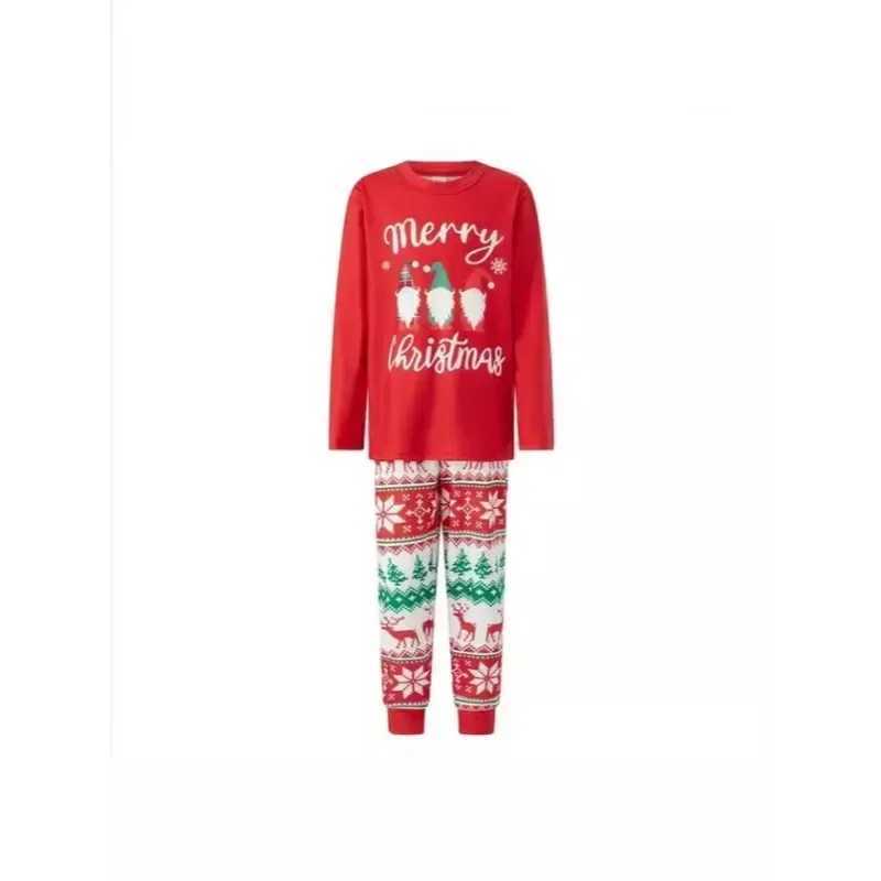 New 2024 Christmas Printed Pajama Set Mother Father Child Matching Set Baby jumpsuit Cute Soft 2-piece Pajama Family Appearance W241015