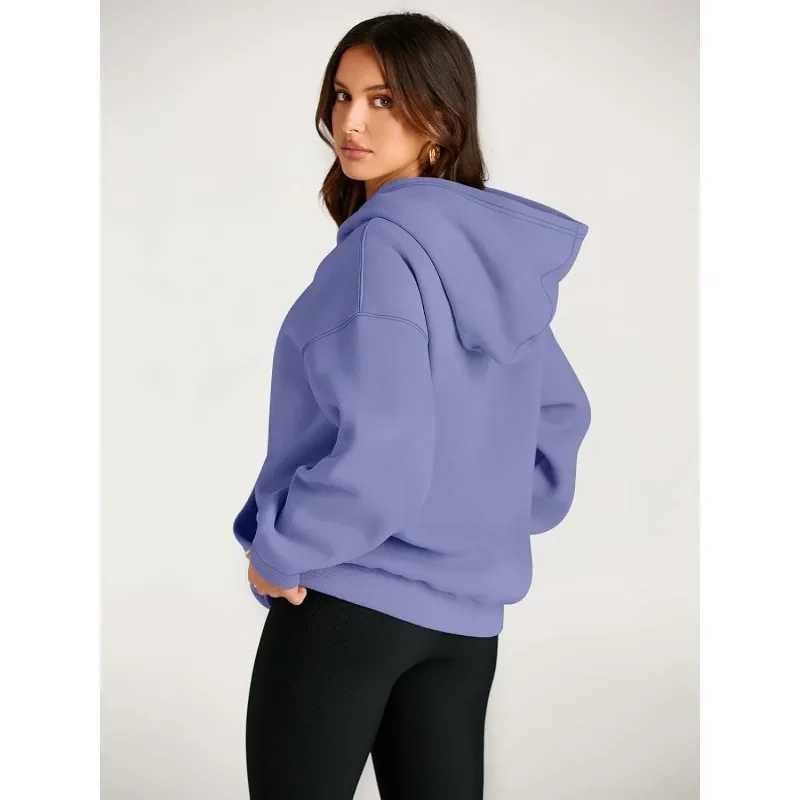 Trendy Queen Womens Oversized Hoodies Fleece Sweatshirts Long Sleeve Sweaters Pullover Fall Outfits with PocketX241016
