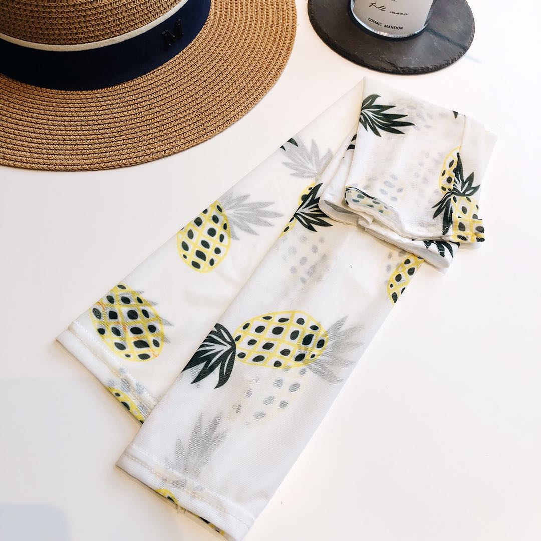 Ice Silk Sleeve Sunscreen Female Hand Sleeve Arm Protector Arm Sleeve Cover Arm Ice Cooler Sleeve Hand Sleeve American Girl Cute
