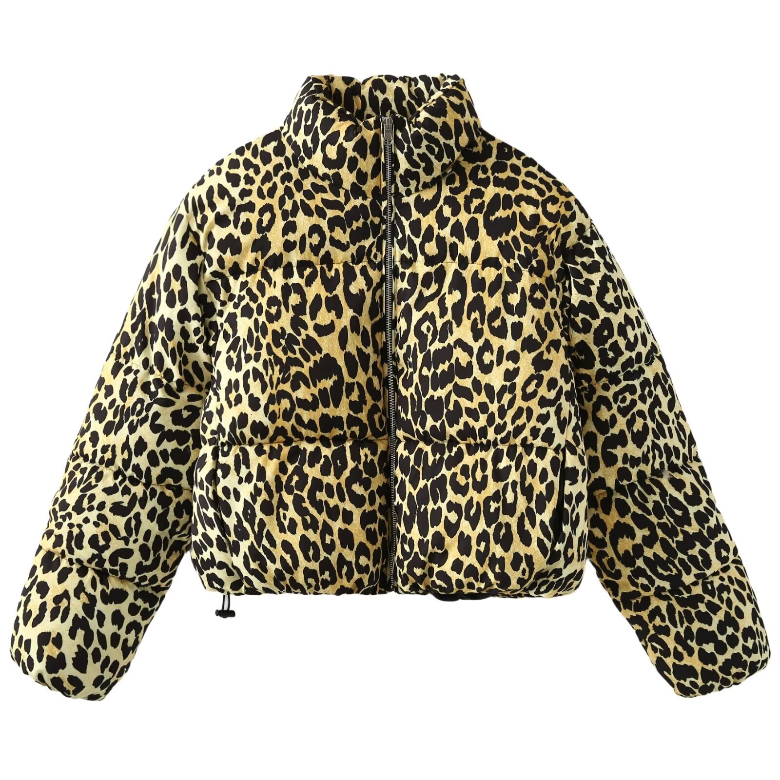 Leopard Print Jackets Women's Coat Parkas 2024 Inszart Long Sleeve Outerar With Zipper Outerwear Casacas Para Mujer Woman Jacket