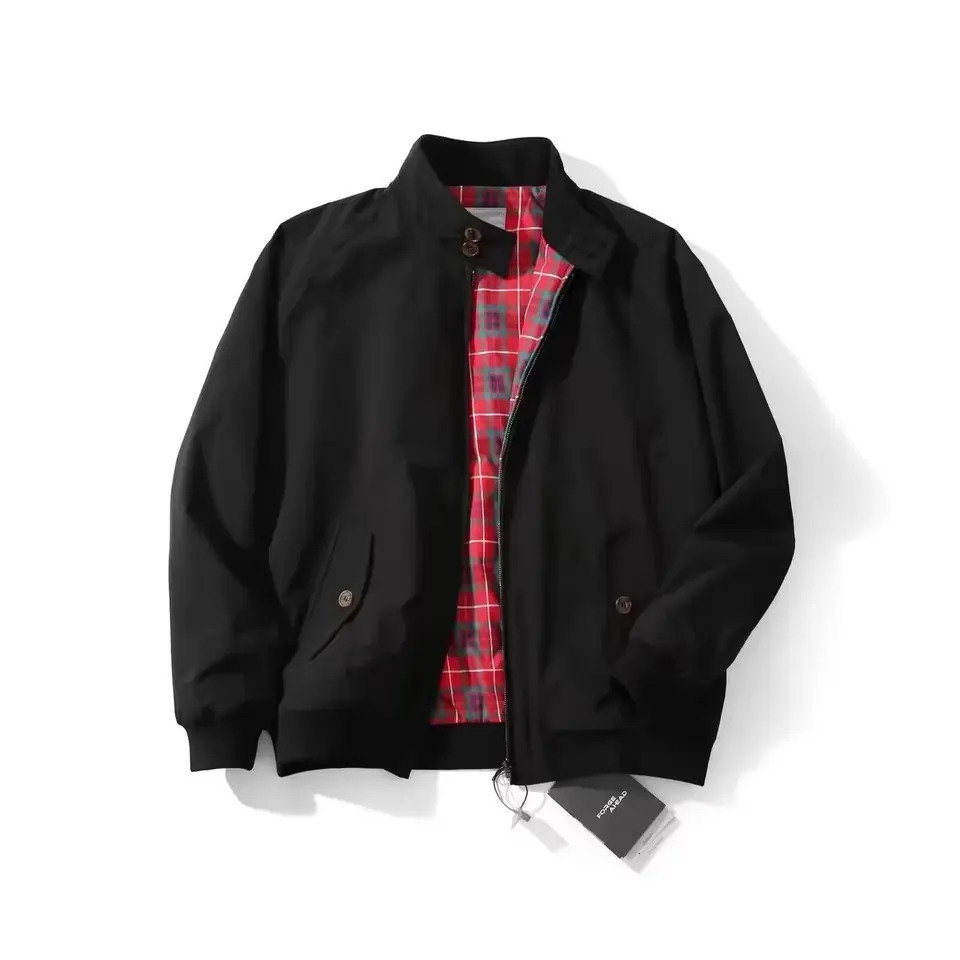 Mens stand up collar casual zipper jacket outdoor sports jacket mens autumn and winter elegant business jacket windproof 241017bj