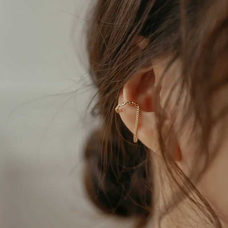 1 piece of fashionable Minilist unperforated earrings for women fake perforated earmuffs clip earrings for women cuffs jewelry gift W241017