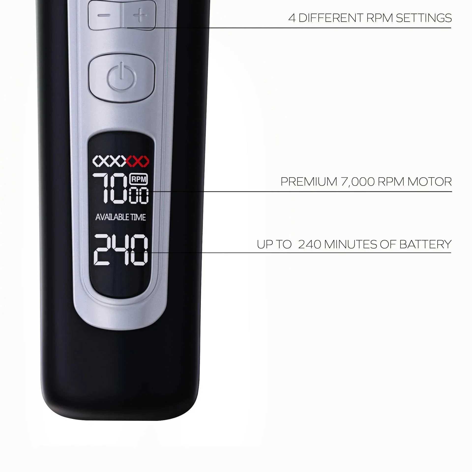 Electric hair clipper with unique shape sports blade LCD display screen USB charging for salon mens hairdressers W241017